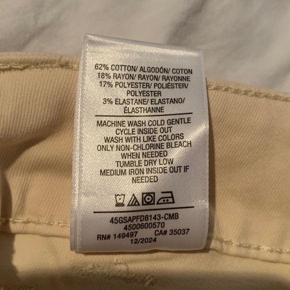 Joe's Jeans  THE CHLOE UTILITY WIDE LEG CROP Creme BRÛLÉE  Jeans - Picture 3 of 8